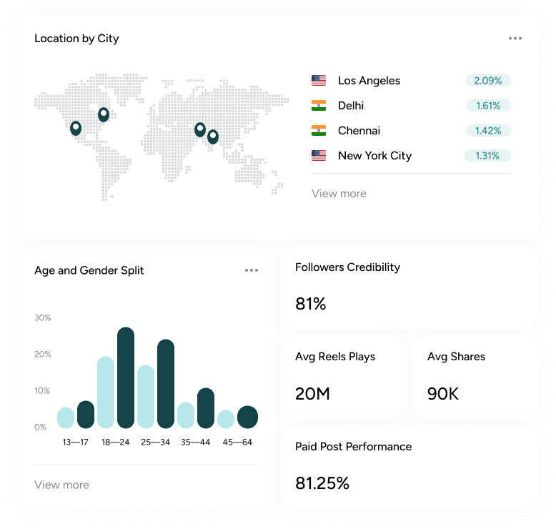 Audience data example